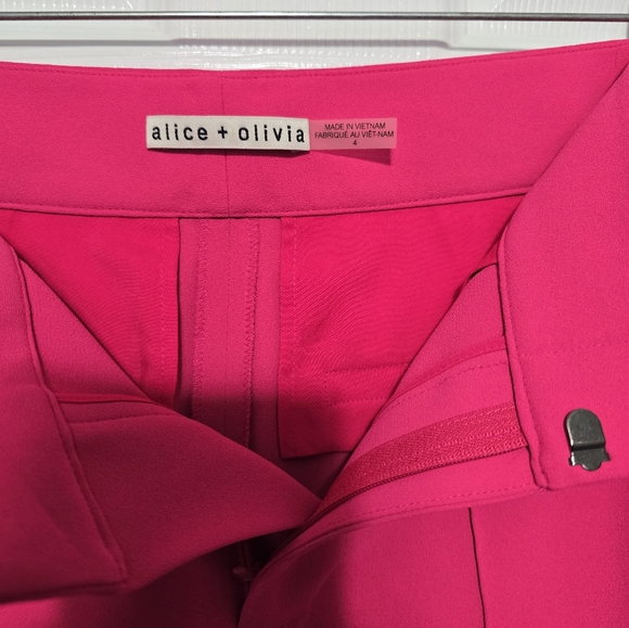 ALICE + OLIVIA Dylan Wide Leg Pant in Wild Pink Size 4 - Picture 6 of 10